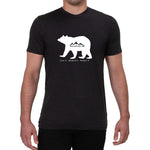 Bear-Love it Respect it Protect it design - Men's T-shirt
