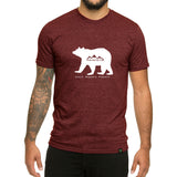 Bear-Love it Respect it Protect it design - Men's T-shirt