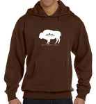 Eco-Hoodie - American Bison-Love it Respect it Protect it design