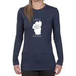 Ladies Long Sleeve T-shirt - Lake Tahoe graphic design