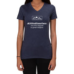 Altitudinarian design - Ladies V-neck T-shirt