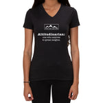 Altitudinarian design - Ladies V-neck T-shirt