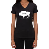 American Bison-Love it Respect it Protect it - Ladies V-neck T-shirt