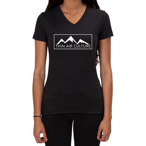 Thin Air Culture design - Ladies V-Neck T-shirt