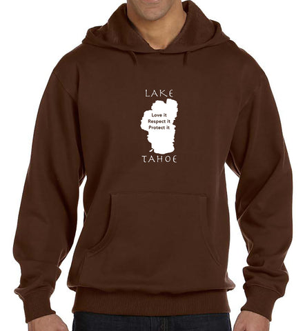 Eco-Hoodie - Lake Tahoe graphic design.