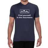 Find yourself in the mountains design - Men's T-shirt
