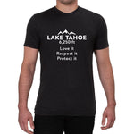 Lake Tahoe 6,250ft Love it Respect it Protect it design-Men's T-shirt