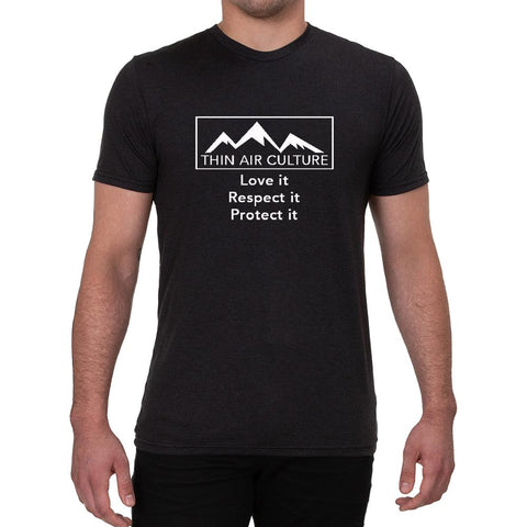 Thin Air Culture Love it Respect It Protect it design - Men's T-shirt