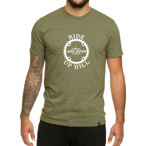 Ride Up Hill Lake Tahoe - Men's T-shirt