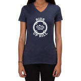 Ride Up Hill Thin Air Culture - Ladies T-shirt V-neck